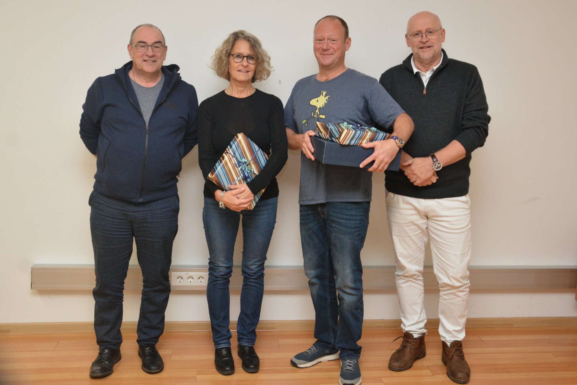 Direktor Ernstberger und Prim. Imhof gratulierten Primaria Sautner und OA Lipovac