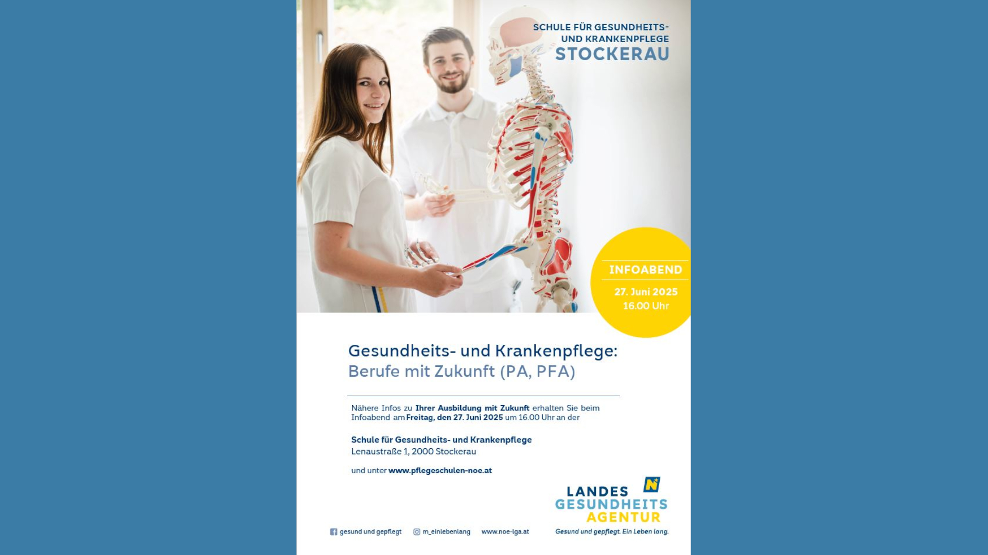 Plakat zum Infoabend