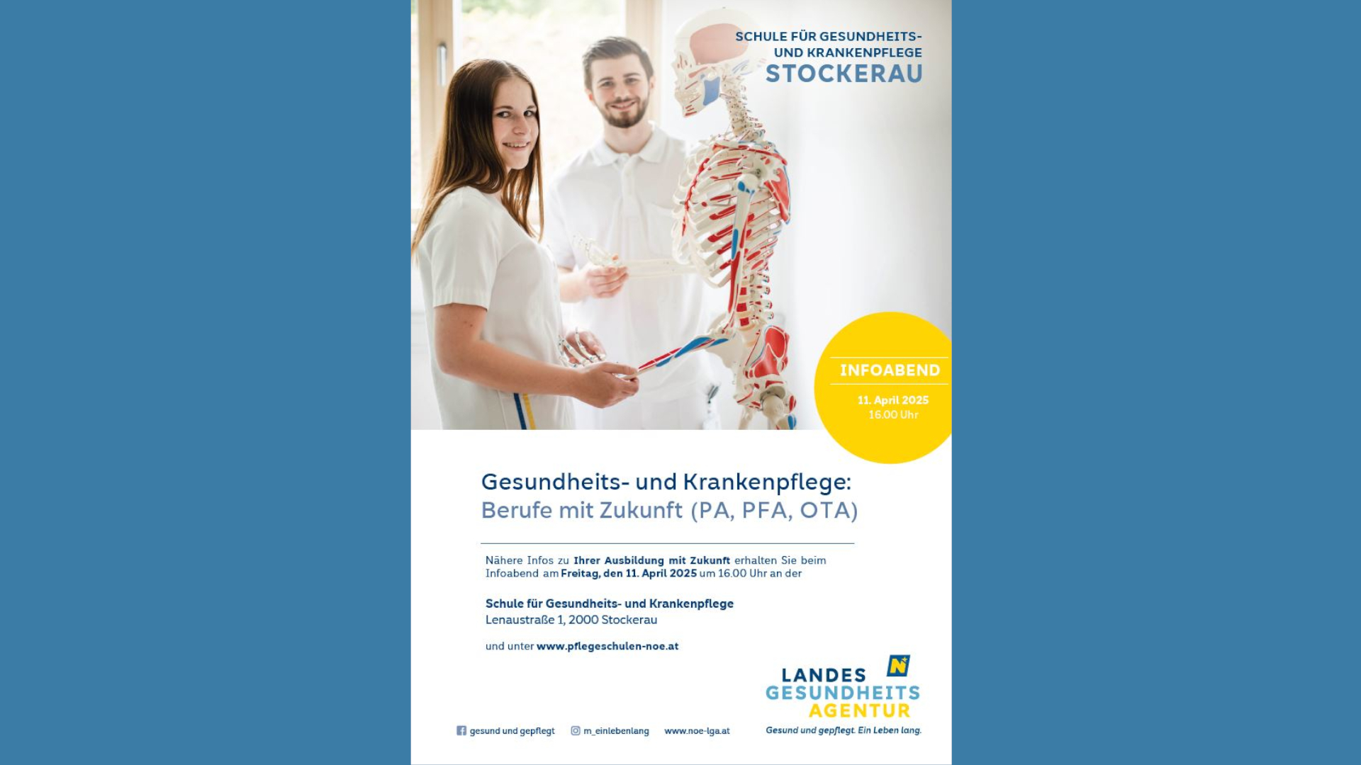 Plakat zum Infoabend